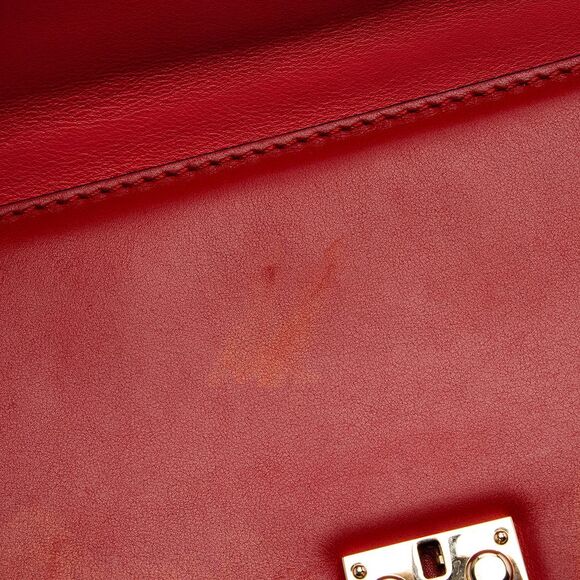 Valentino Calfskin Glam Lock Medium Shoulder Bag - Picture 12 of 16